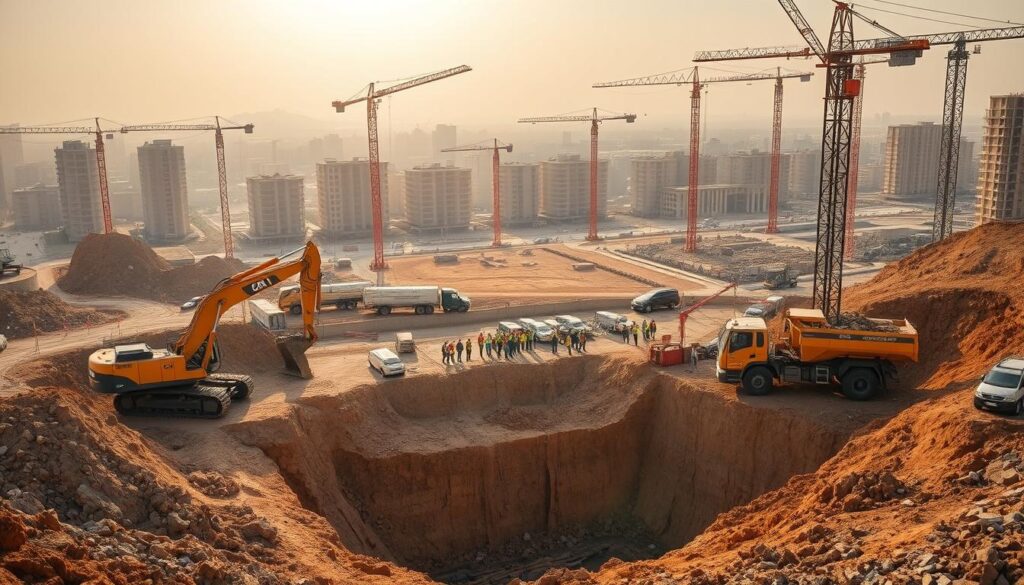 Construction Site Preparation Excavation