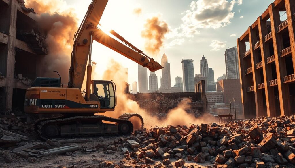 Demolition Excavators in Action