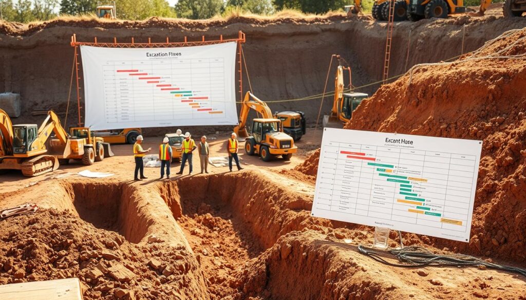 Excavation Project Timeline Scheduling