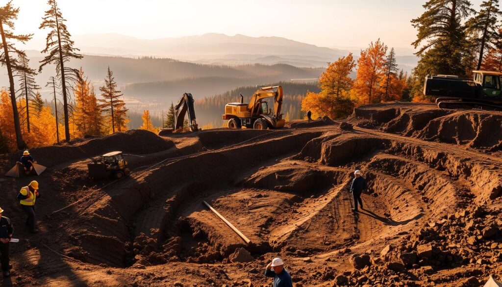 Fall Excavation in British Columbia